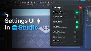 How To Make A Settings UI In Roblox Studio
