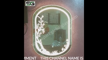 capsule shape led touch sensor mirror with dimmer option | @sparkglobalglass