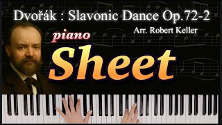 Dvořák – Slavonic Dance Op.72-2 🎹 Piano (Arr. Robert Keller) | With Sheet Music