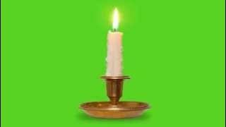 Antique Candle Green Screen
