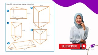 Hitunglah volume prisma segitiga di bawah ini!