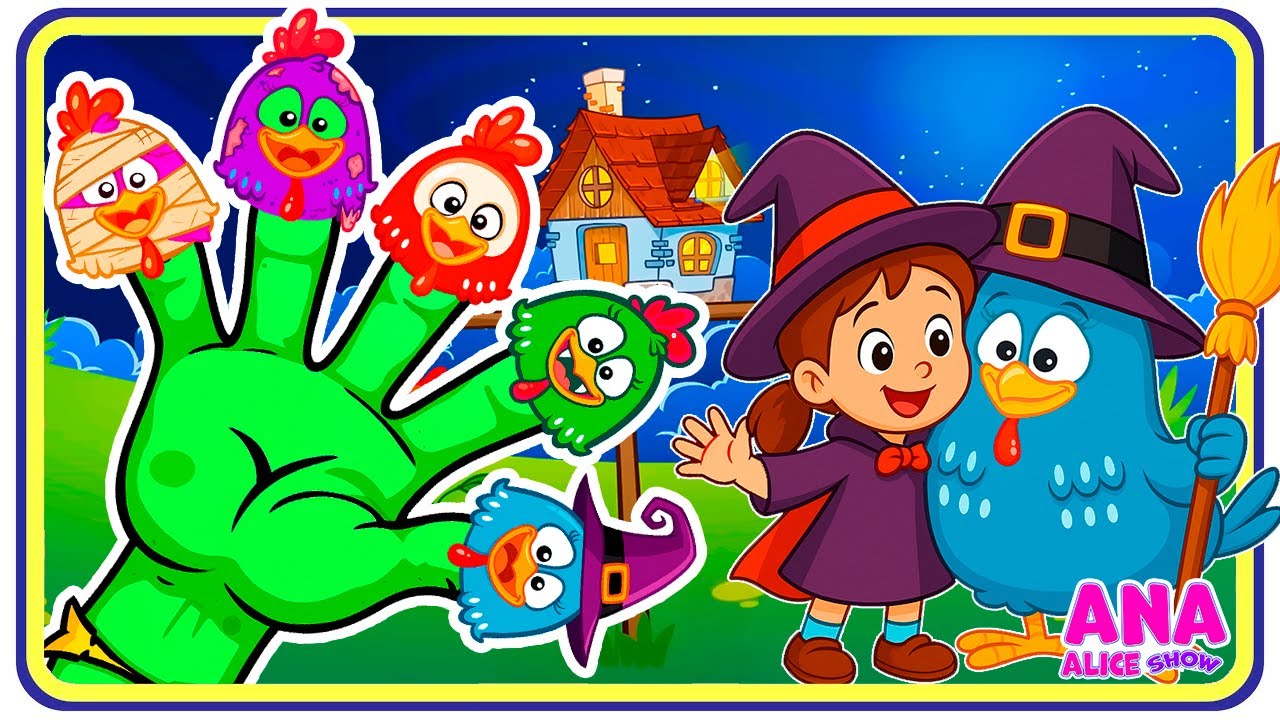 👻Galinha Pintadinha Halloween com Ana Alice Show 🎃 Família dos Dedos e Música Infantil Divertida 🎶