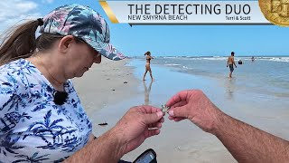 Metal Detecting New Smyrna Beach Coin Spills Florida | The Detecting Duo