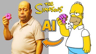 The Simpsons Characters in REAL LIFE | AI Art Transformation