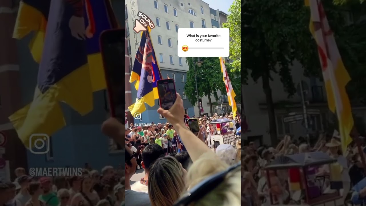 Twins thrive in Berlin Carnival parade!