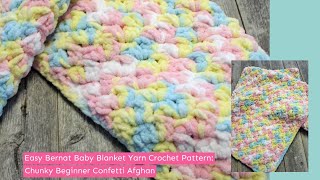Beginner Bernat Blanket Yarn Pattern Easy Chunky Blanket Confetti Tutorial