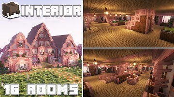 Minecraft: Cherry Blossom Mansion I Interior
