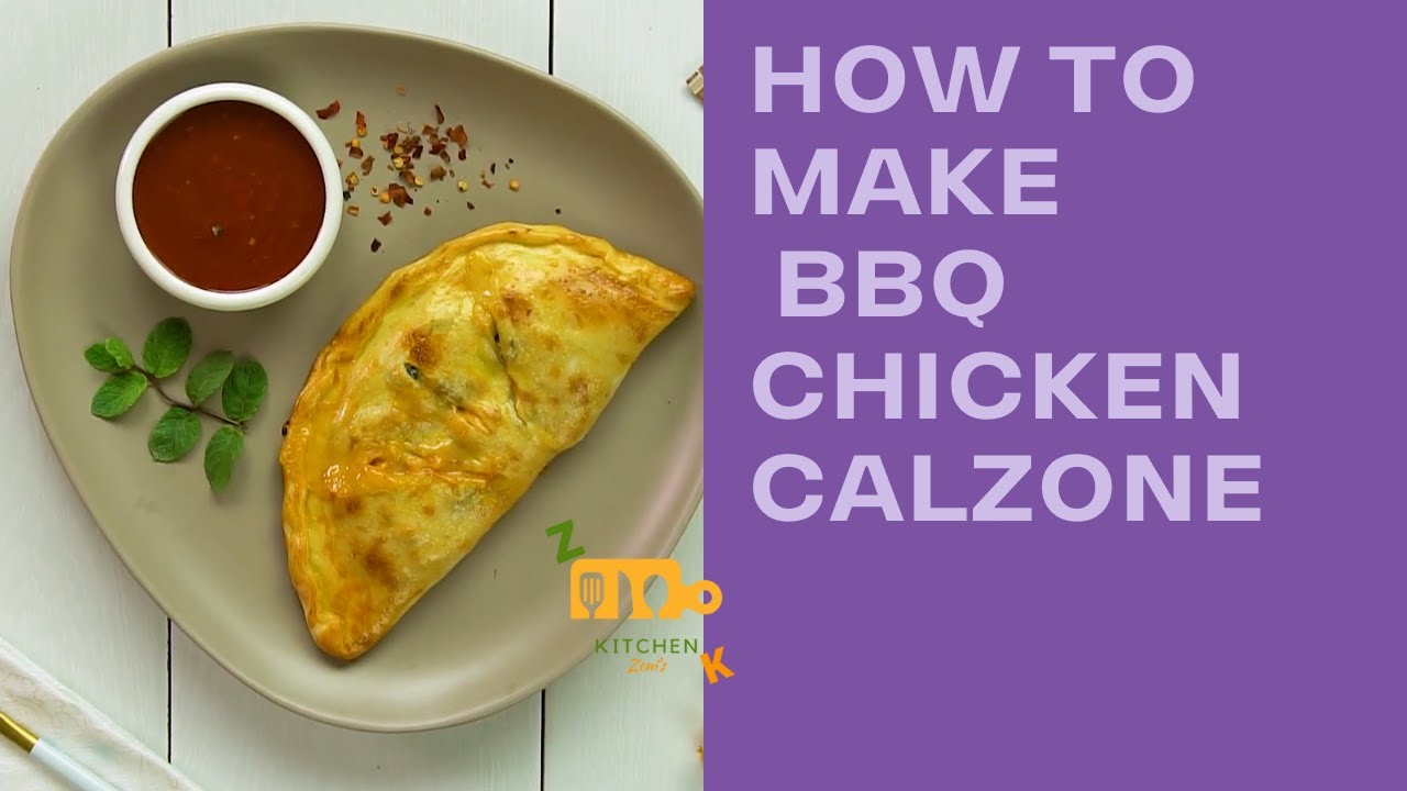 BBQ Chicken Calzone/BBQ Chicken Calzone Recipe/Cheesy BBQ Chicken