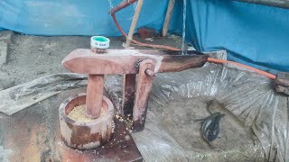 water powered pounder corn mill live