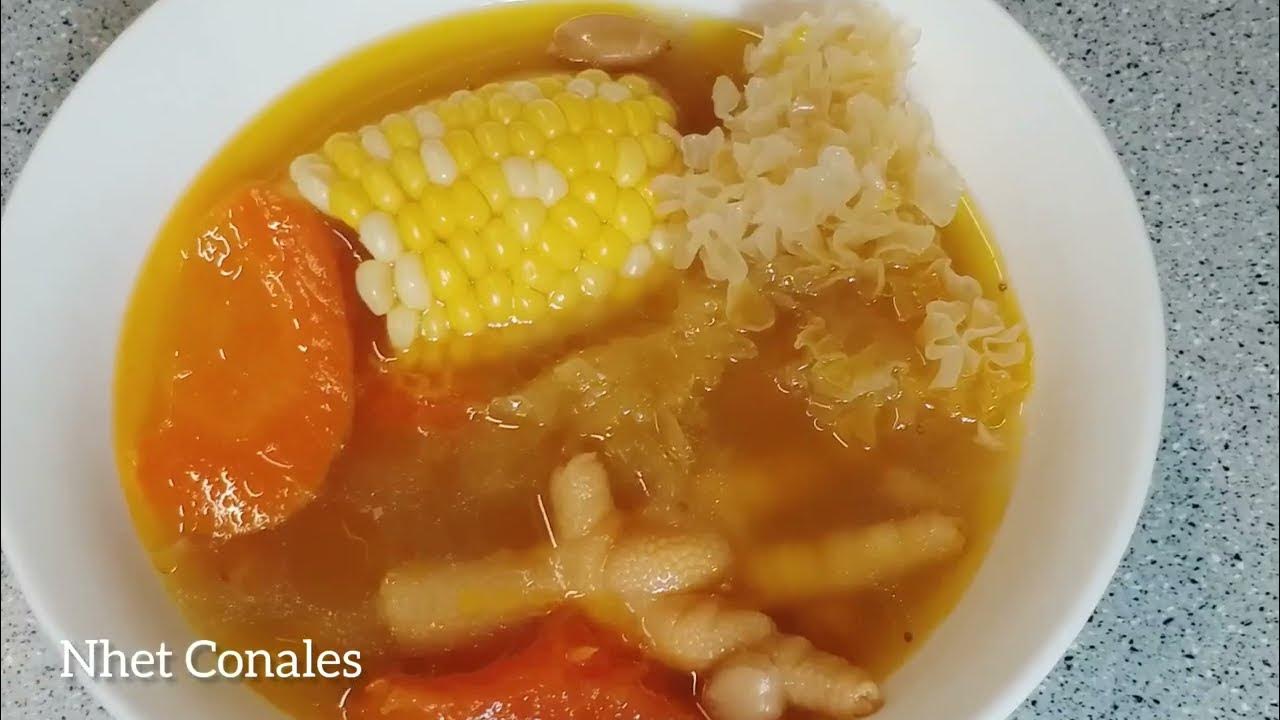 White Fungus Papaya Soup |chinese soup recipe - YouTube