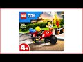 LEGO City 60410 Fire Rescue Motorcycle Speed Build