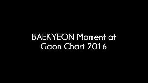 Baekyeon Moment At GAON CHART 2016