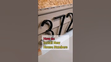 How To Hang New House Numbers #diyproject #home #homeowner #hometips #diy