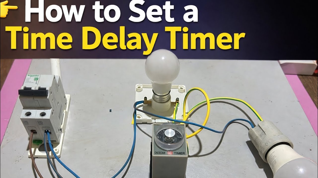 How to Set a Timer Relay - YouTube