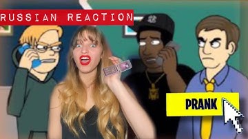 Russian Reaction  to Ownage Pranks (Animation) Prank Call REACTION