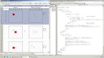 Modeling atomic diffusion and polymerization in MS Excel/VBA - part# 03