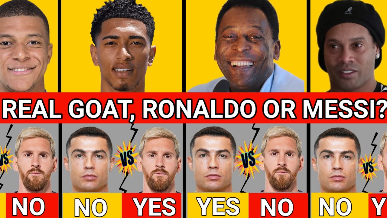 Who is the GOAT RONALDO or MESSI? The Greatest DEBATE EVER in Football ...