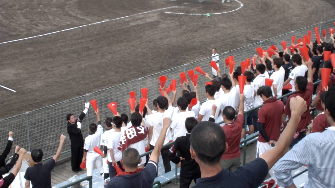 太田高校応援団 52代幹部最後の校歌 利根商戦 H28.7.16