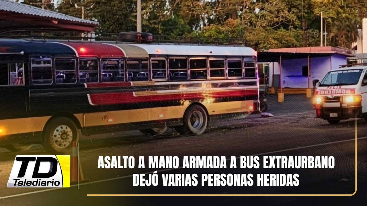 Asalto a mano armada a bus extraurbano dejó varias personas heridas