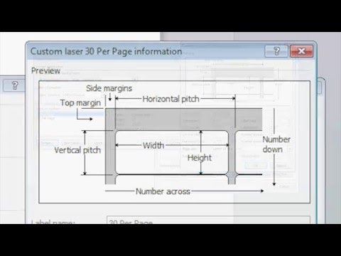 Avery Label Conversion Chart