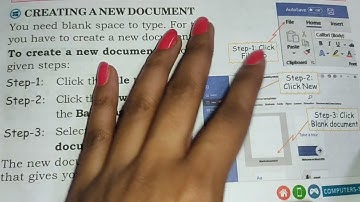 Class-3 | Computer Lesson-4 Introduction to MS Word 2016 | Creating & Saving a New Document | Part-3