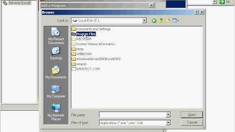 Configuration Windows Server 2003 system firewall for ATOS Host service
