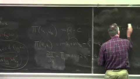 Lesson 40 4 Economic Application of Maximization with Multiple Choice Variables