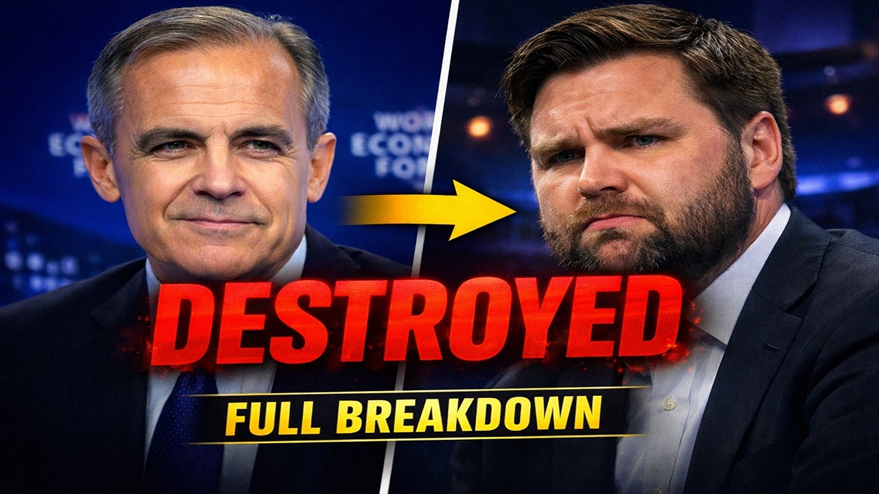 1 MIN AGO: Mark Carney DESTROYS JD Vance's America-First Trade Claim Live