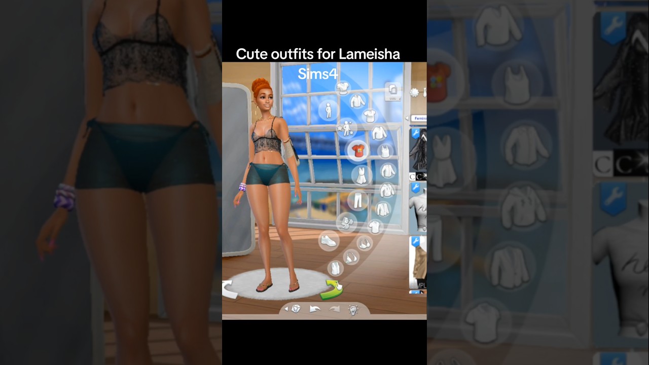 💖 Lameisha's Cutest Fits in The Sims 4 ✨ #Shorts #Sims4
