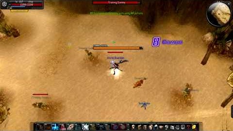 Cabal Online Dash Blink Fade Step in a Combo practice