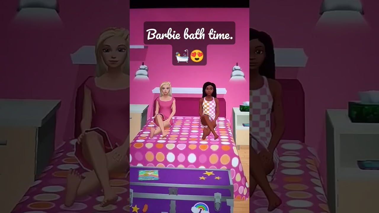 Barbie bath time. 😍😘🚿