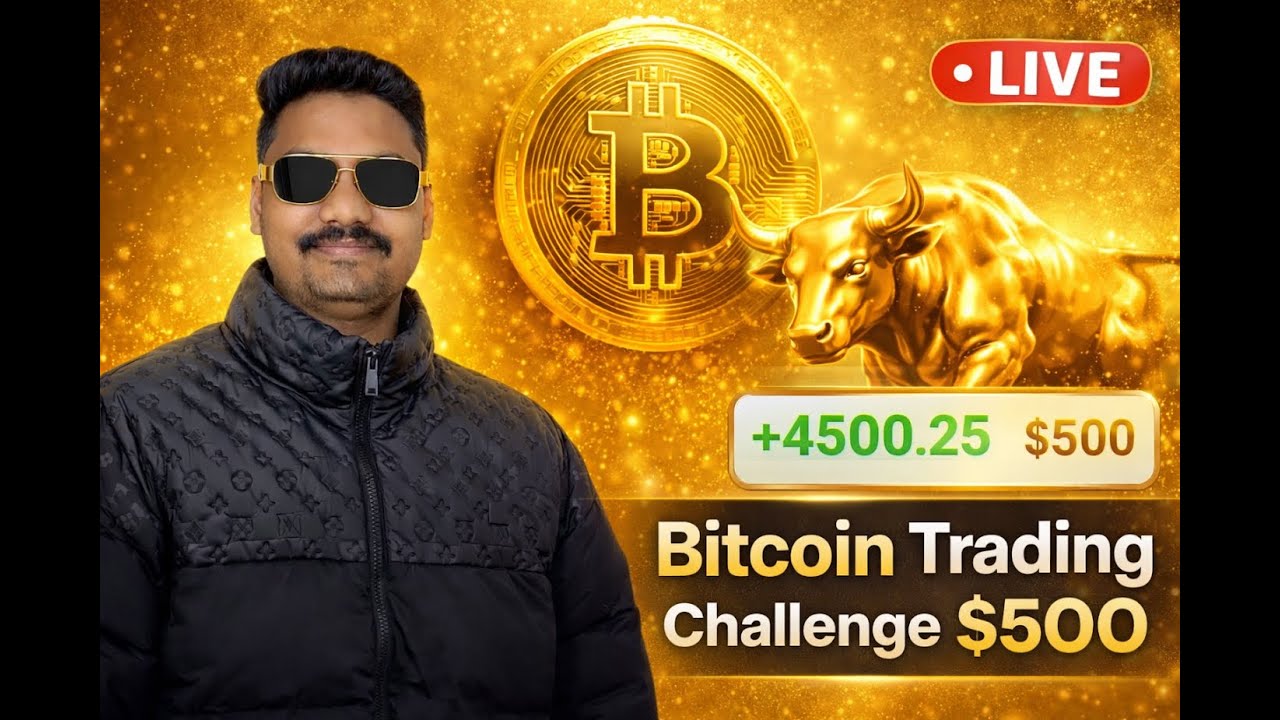 Bitcoin Trading Challenge Using 500$ #bitcoinlivetrading #bitcoinlive # ...