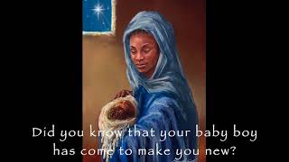 Video thumbnail of "Mary Did You Know - Mary J. Blige - lyrics & artwork"