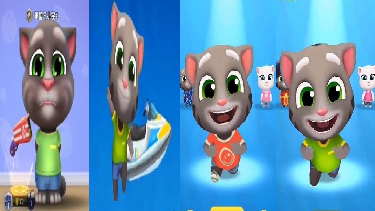 Talking Tom Jetski 3 VS Tom Party in the Wild VS Talking Tom Gold