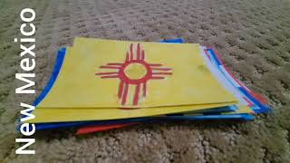 Information 50 States Flags Collection | Drawn On Index Cards Update