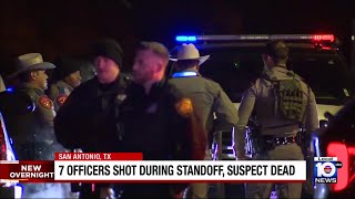7 police officers shot in San Antonio
