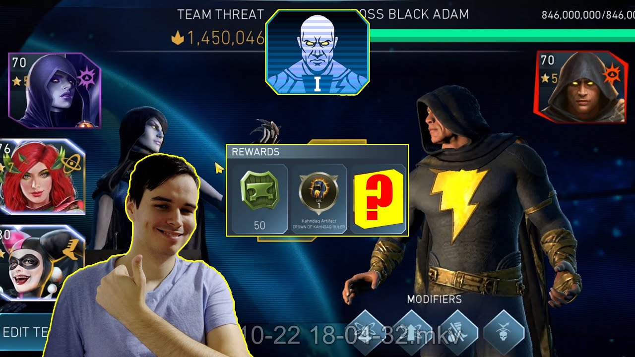 I Finished Heroic 1 Black Adam Solo Raids Injustice 2 Mobile
