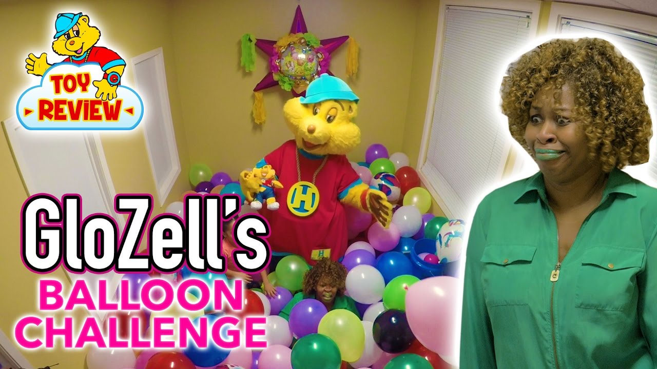 GLOZELL'S BALLOON CHALLENGE | Hip Hop Harry Toy Review