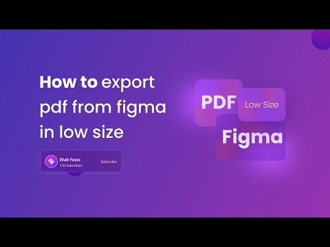 How to export pdf from Figma in low size | ازاي تستخرج ملفات الPDF من فيجما بحجم قليل جدا