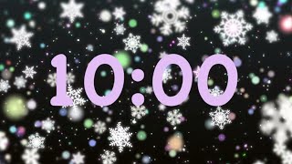 10 Minute Nice Snowflake Timer | Soothing Lovers screenshot 4