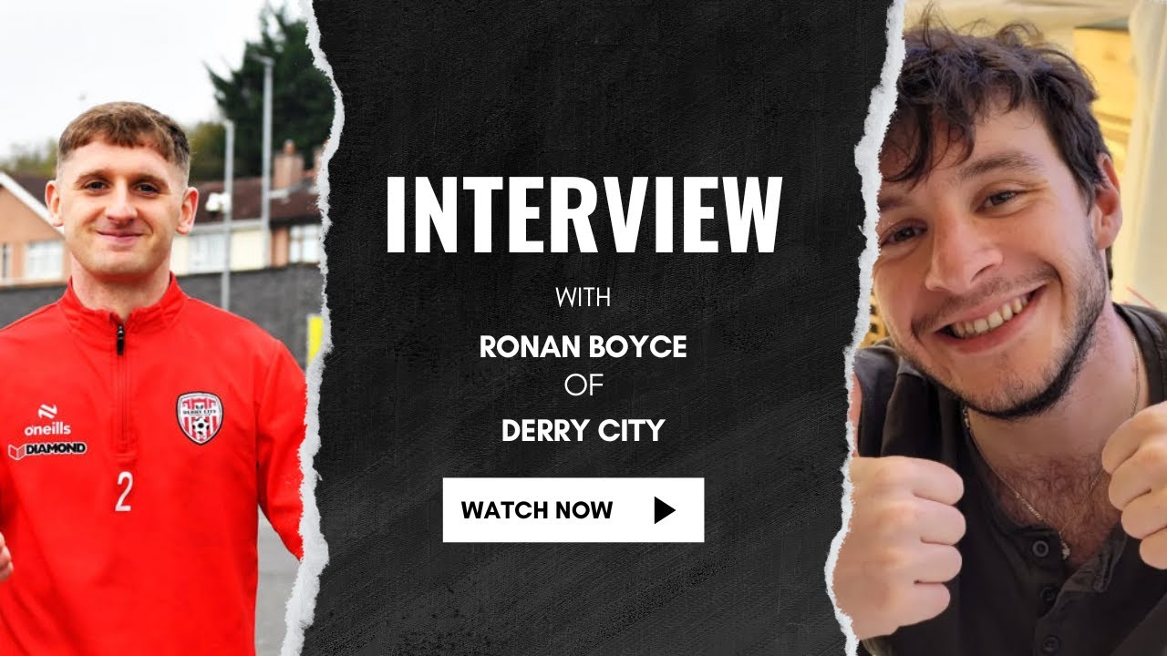 Interview with Derry City's Ronan Boyce - YouTube