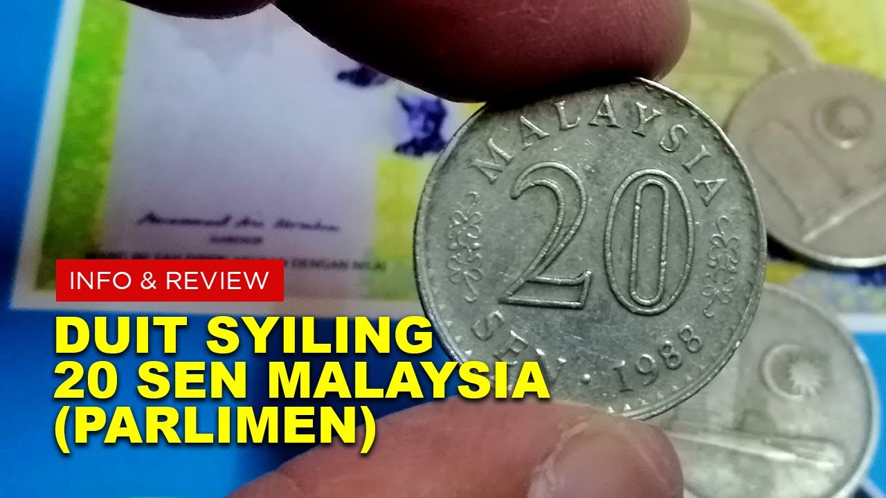 ð²Duit Syiling 20 Sen Malaysia (Parlimen) | 20 Cents Malaysian Coin