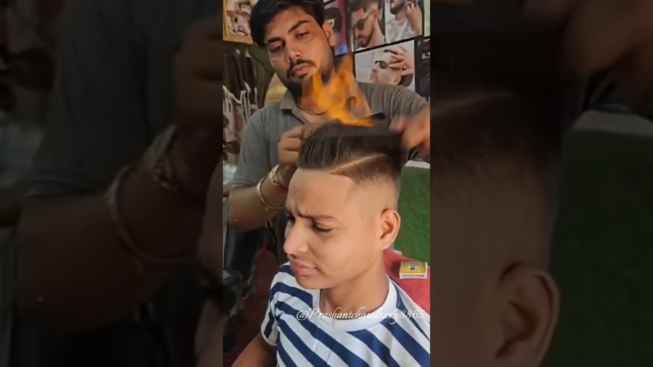 fire cutting 🔥 🥵|| 