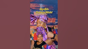 How to tie Simple Sego Gele Headwrap Tutorial for Beginners #headwrap #tutorial #scarf