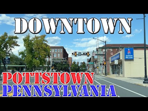 Pottstown - Pennsylvania - 4K Downtown Drive