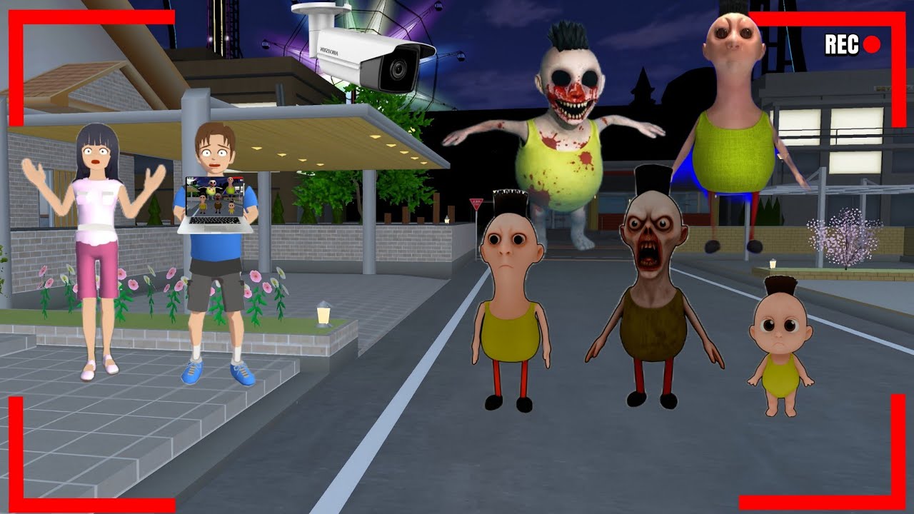 Yuta mio panik CCTV merekam pasukan HAMOOD HABIBI menyerang kota sakura😱|| sakuraschoolsimulator