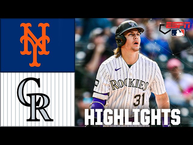 Video: New York Mets vs. Colorado Rockies | Full Game Highlights | ESPN MLB