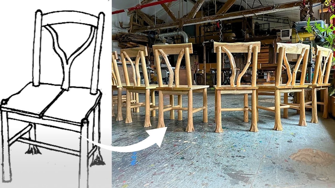 Handcrafted Black Locust Outdoor Dining Chairs – A Custom Woodworking Collaboration