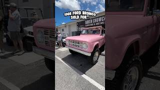 Bubble Gum Pink 1966 Ford Bronco Restomod! SOLD AT BARRETT-JACKSON!
