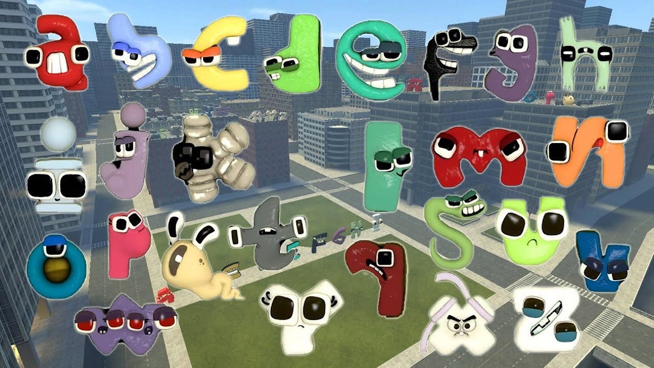 I TORTURED ALL ALPHABET LORE NEXTBOTS in CITY MAP ( Garry's Mod )